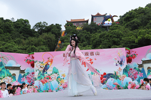 假期首日丨观音山又出圈了！国风大咖@施梦露 从天而降，惊艳全场